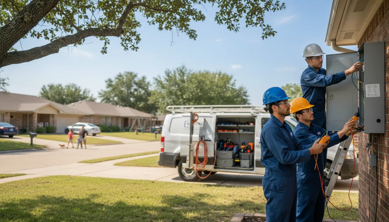Certified electrician providing emergency electrical services in Derby, NY